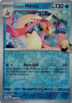 053/182 CYNTHIA'S MILOTIC REVERSE HOLO DESTINED RIVALS POKEMON CARD - Image 1
