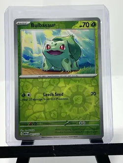 Pokemon TCG SV 151 Reverse Holo Bulbasaur 1/165 - Image 1
