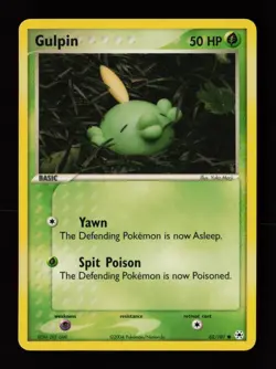 Gulpin 62/101 Yuka Morii Common Hidden Legends Pokemon Card - Image 1