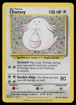 Chansey Holo Classic Collection Trading Card Game Classic 015/034 NM Pokemon - Image 1