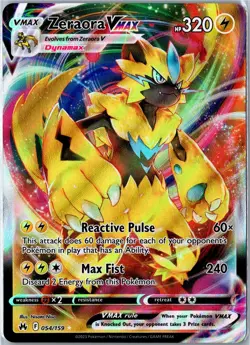 Zeraora VMAX - 054/159 Crown Zenith - VMAX Rare Holo Near Mint - Image 1