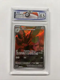 2023 Pokemon Scizor Illustration Rare #205 HGC 8.5 (sb3) - Image 1