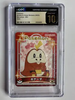 2023 Pokemon Scarlet & Violet Stickers Marumiya Fuecoco #03 Holo CGC 10 Gem Mint - Image 1
