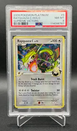 Pokemon Rayquaza C 8/147 - Supreme Victors Rare Holo 2009 English - PSA 8 NM-MT - Image 1