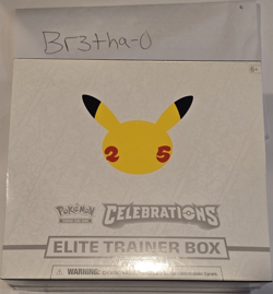 Pokemon TCG Celebrations Elite Trainer Box 25th Anniversary Sealed 2021 - Image 1