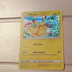 Pikachu McDonald's 2018 Promo Holo 4/12 English 60HP Pokemon TCG 2018 - Image 1