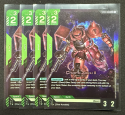 Gundam Card Game TCG - Char's Zaku II ST03-006 LR Foil - Image 1