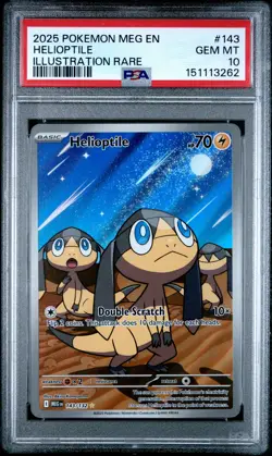 Helioptile 143 Pokemon Meg En-Mega Evolution PSA 10 - Image 1