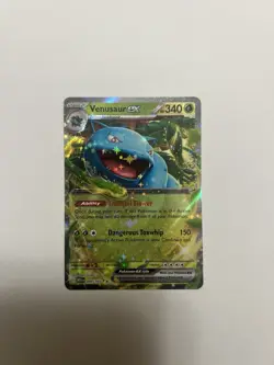 Pokemon Venusaur EX Double Rare Scarlet & Violet 151 Series 3/165 - Image 1