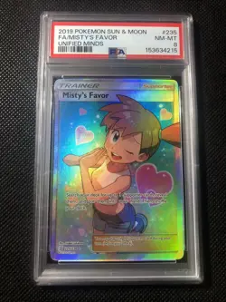 2019 Pokemon Sun & Moon FA/Misty’s Favor Unfied Minds Psa 8 - Image 1