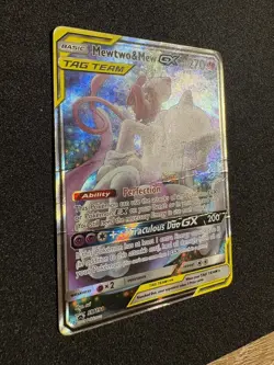 Pokemon Mewtwo & Mew GX TAG TEAM Promo SM191 DMG - Image 4
