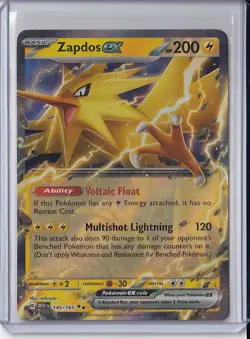 Zapdos ex 145/165 Double Rare 151 Pokemon Near Mint - Image 1