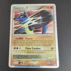 Lucario LV.X 122/123 Mysterious Treasures Holo Ultra Rare Vintage Pokemon TCG - Image 1