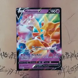 Alakazam V SWSH083 Black Star Promo Holo NM Pokemon Card English - Image 1