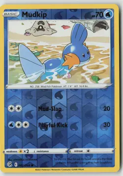 Mudkip 062/264 Common Fusion Strike Pokemon Reverse Holo Moderately Played - Image 1