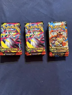 15x Pokemon TCG Mega Evolution Base Set ME01 Booster Pack Lot - Factory Sealed - Image 2