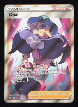 Opal 184/185 Holo Vivid Voltage Pokemon Near Mint - Image 1