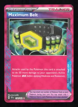 Maximum Belt 154/162 Holo Temporal Forces Pokemon Near Mint - Image 1