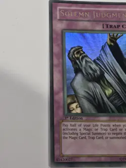 Solemn Judgment MRD-127 1st Edition Metal Raiders Yu-Gi-Oh - Image 2