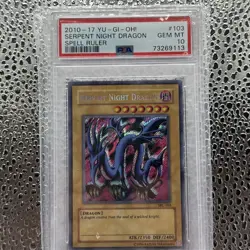 PSA 10 Serpent Night Dragon SRL-103 Spell Ruler Unlimited - Image 1