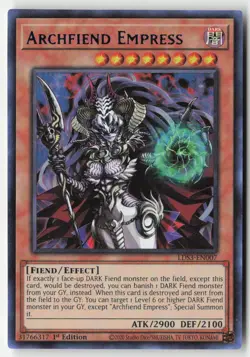 Yugioh - Archfiend Empress (Blue) LDS3-EN007 1st Edition - Ultra Rare - Image 1