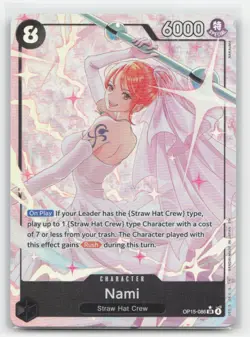 One Piece - Nami (Alternate Art) - Adventure on Kami's Island OP15-086 - NM - Image 1