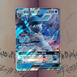 Glaceon GX SM147 Black star Promo Holo NM Pokemon Card English - Image 1