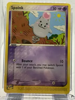 CGC Gem Mint 10 Spoink 73/97 - EX Dragon 2003 Pokemon Card - Image 3