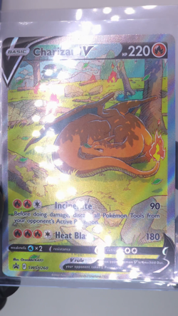 Charizard V Promo SWSH260 Ultra Premium Black Star Full Art NM Holofoil Card - Image 2