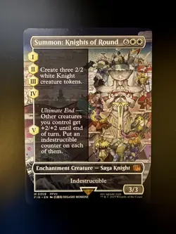 MTG Final Fantasy English Summon: Knights of Round Borderless 0359 Non-Foil - Image 1