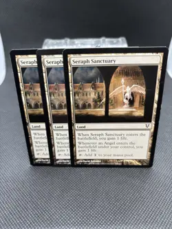 ***Avacyn Restored Seraph Sanctuary x3***MTG Magic Angel Land - Image 1