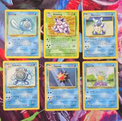 Pokemon TCG 1999 Base Set Unlimited 6-Card Lot. Holo Nidoking. - Image 1