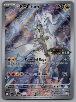 N's Reshiram Stamped 167/159 Illustration Rare Misc Cards & Products Holo NM - Image 1
