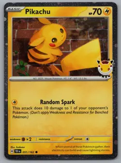 Pikachu (Pokemon Day 2026) 051/162 Common Miscellaneous Cards & Products Holo NM - Image 1