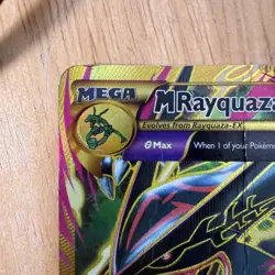 Pokemon M Rayquaza EX Full Art 98/98 Ancient Origins Ultra Rare –DAMAGED/CREASED - Image 3
