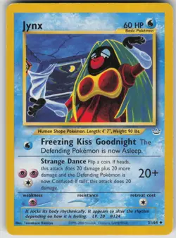 Pokemon TCG Jynx Uncommon Neo Revelation 31/64 - Image 1