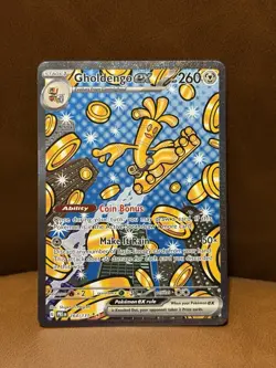 Pokemon TCG Gholdengo ex 164/131 Prismatic Evolutions Full Art Holo - Image 1