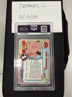 Clefairy Topps Chrome Pokemon TV Animation Edition PSA 8 2000 - Image 2