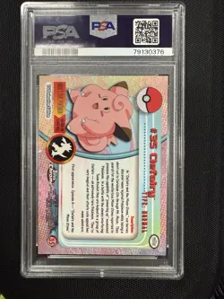 Clefairy Topps Chrome Pokemon TV Animation Edition PSA 8 2000 - Image 4