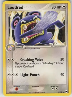 Pokemon TCG Loudred Uncommon Hidden Legends 39/101 - Image 1