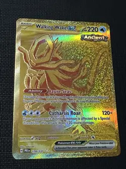 Pokemon Prismatic Evolutions - WALKING WAKE EX - GOLD HYPER RARE - 178/131 - NM - Image 2