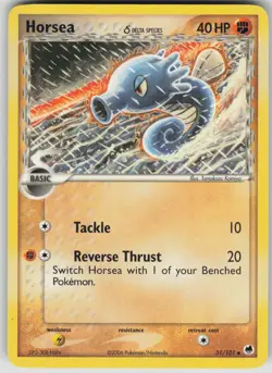 Pokemon TCG Horsea - (Delta Species) Uncommon Dragon Frontiers 31/101 - Image 1