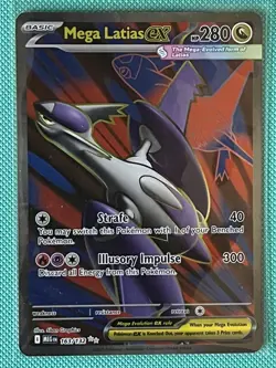 Pokemon Mega Evolution Mega Latias ex Full Art #163 Near Mint-In hand - English - Image 1