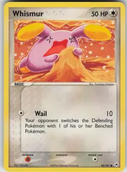 Pokemon TCG Whismur Common Hidden Legends 82/101 - Image 1