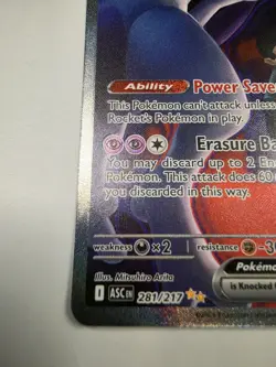 Pokemon Ascended Heroes Team Rocket's Mewtwo ex SIR 281/217 - Image 2