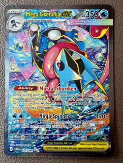Mega Greninja EX 116/086 SIR Chaos Rising Special Illustration Rare Pokemon NM/M - Image 1
