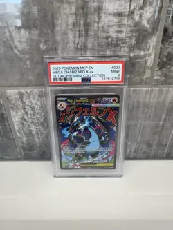 Pokemon Mega Charizard X ex 023 Me: Mega Evolution Promo Holo English PSA 9 - Image 1
