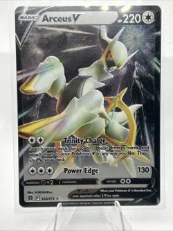Pokemon TCG Arceus V & Arceus V Max Metal Promo Cards - Image 1