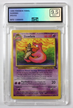 1999 Pokemon Fossil 43/62 Slowbro MPE 9.5 MINT+ - Image 1