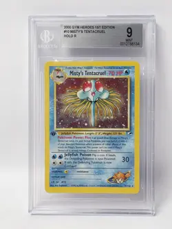 POKEMON GYM HEROES 1ST EDITION #10 MISTYS TENTACRUEL HOLO BGS 9 NICE!!!!!! - Image 1
